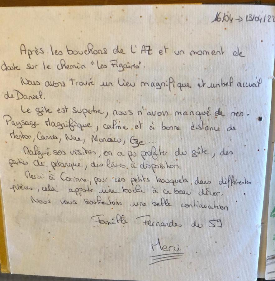 Villa Les Figaires L'Escarene Esterno foto